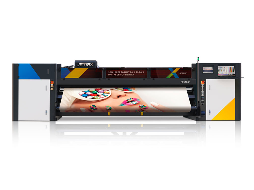 Jetrix LXiR320 roll to roll printer can print up to 2160 dpi maximum resolution