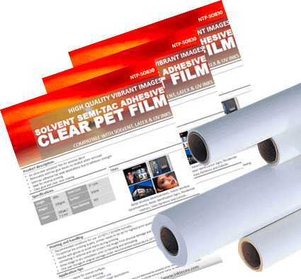 clear pet film adhesive collection