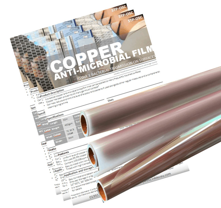 copper anti microbial film speciality media